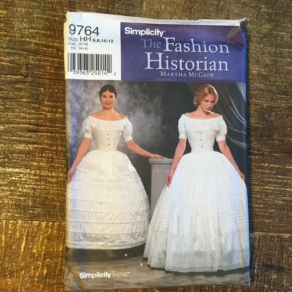 Simplicity Sewing Pattern 9764 Misses Crinoline Hoop Skirt Petticoat 6-12 UNCUT - Picture 1 of 2